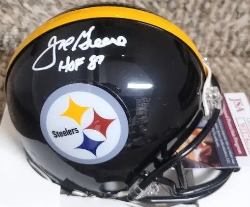 Joe Greene Pittsburgh Steelers Autographed Riddell Mini Helmet