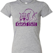Kansas Wildcats Vintage Booster Club T-shirt in Old Skool Grey.