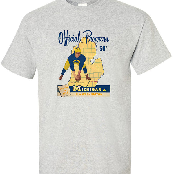 Vintage Michigan Football Program Tee - RetroSportCo