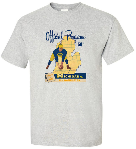 Vintage Michigan Football Program Tee - RetroSportCo