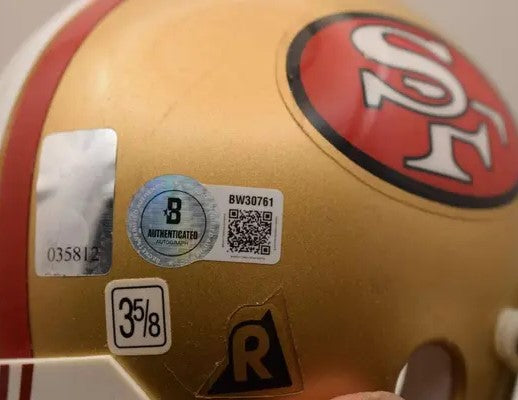 Joe Montana San Francisco 49ers Autographed Riddell Mini Helmet