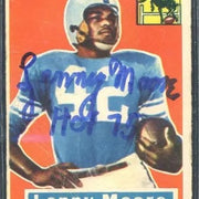 Lenny Moore Baltimore Colts 1956 Topps Rookie Card Autographed