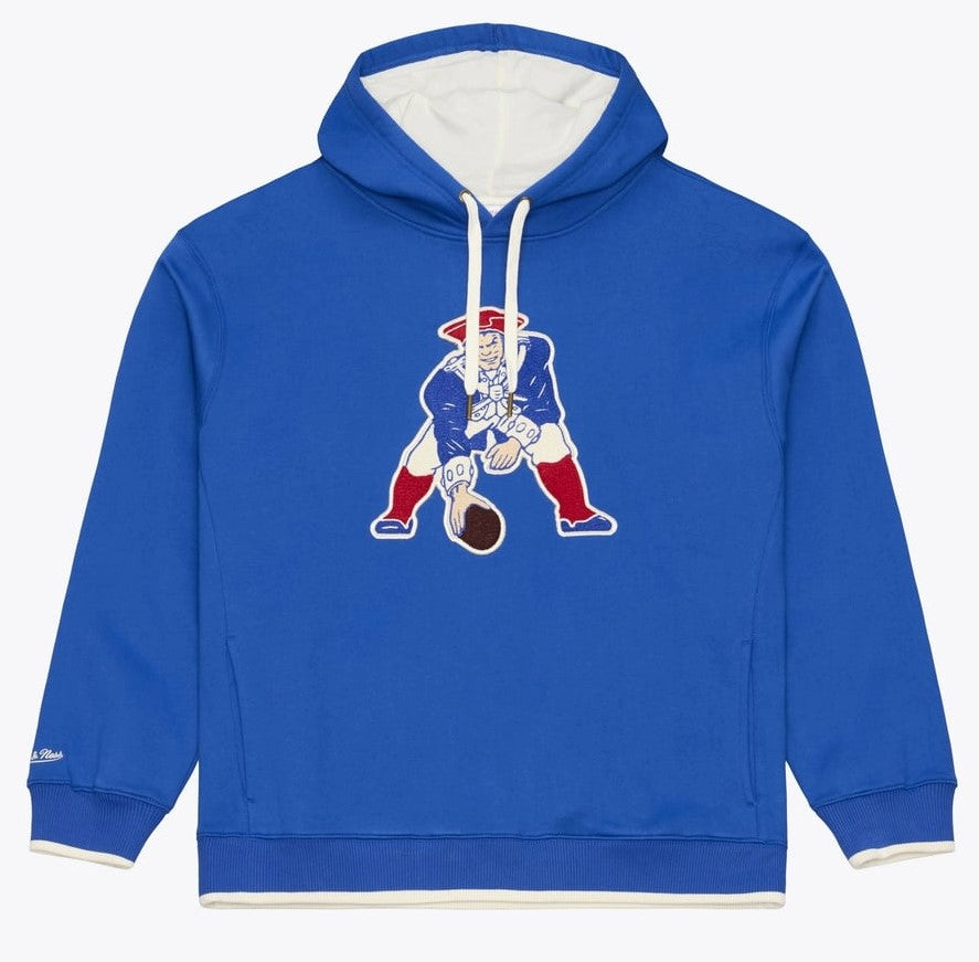 New England Patriots Royal Heavyweight Fleece Hoodie