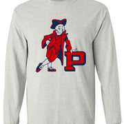 Penn Quakers Vintage Booster Club tee in Old Skool Grey with graphic design.