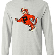 Princeton Vintage Booster Club Tees in Old Skool Grey with tiger logo.