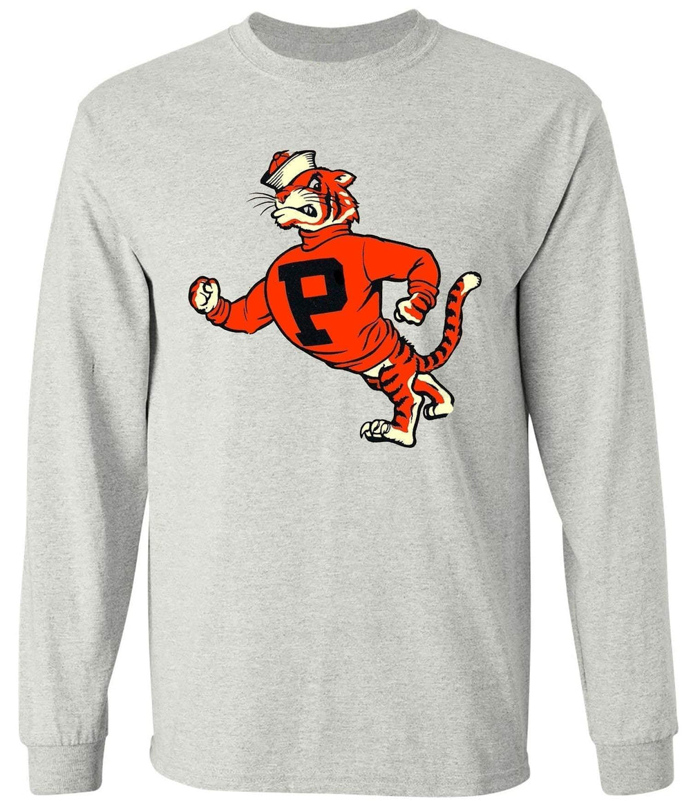 Princeton Vintage Booster Club Tees in Old Skool Grey with tiger logo.