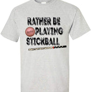 Pinky Stickball T-Shirt in Asphalt Gray with Vintage Design, 100% Cotton, Short Sleeve