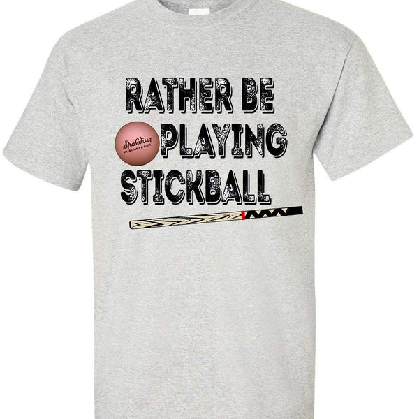 Pinky Stickball T-Shirt in Asphalt Gray with Vintage Design, 100% Cotton, Short Sleeve