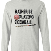 Rather Be Playing Pinky Stickball T-Shirt, asphalt color, vintage design, short or long sleeve, free shipping.