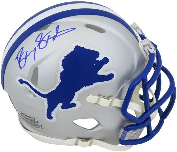 Barry Sanders Detroit Lions Autographed Riddell Mini Helmet