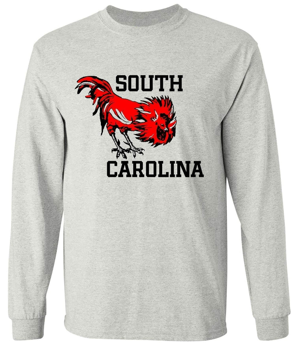 South Carolina Vintage Booster Club tee in Old Skool Grey with rooster graphic.