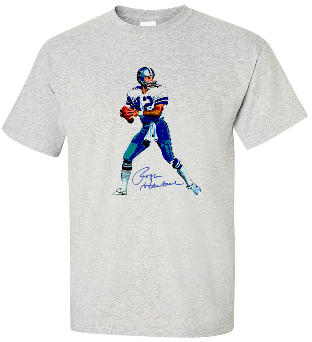 Roger Staubach Dallas Cowboys NFL Legends Signature Collection Tees