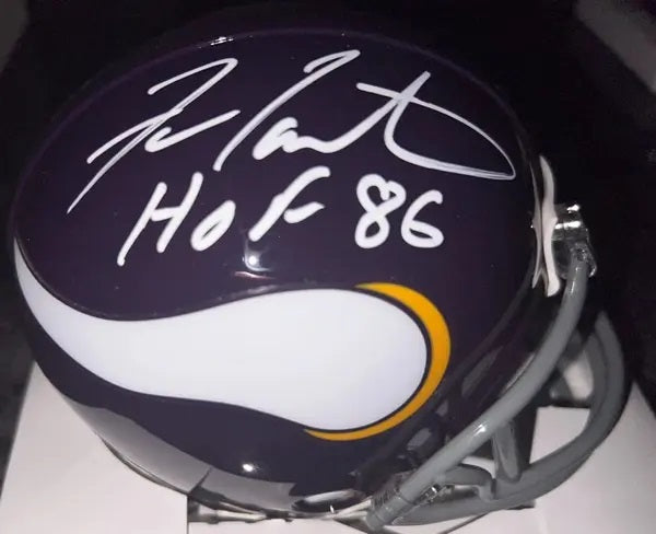 Fran Tarkenton Minnesota Vikings Autographed Mini Helmet