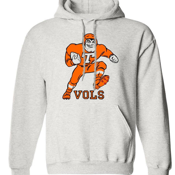 Tennessee Vols Vintage Booster Club sweatshirt in Old Skool Grey with retro design.