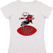 Vintage Texas Tech Raiders booster club tee in old skool grey.