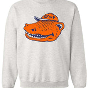 Florida Gators vintage booster club sweatshirt in Old Skool Grey with gator graphic.