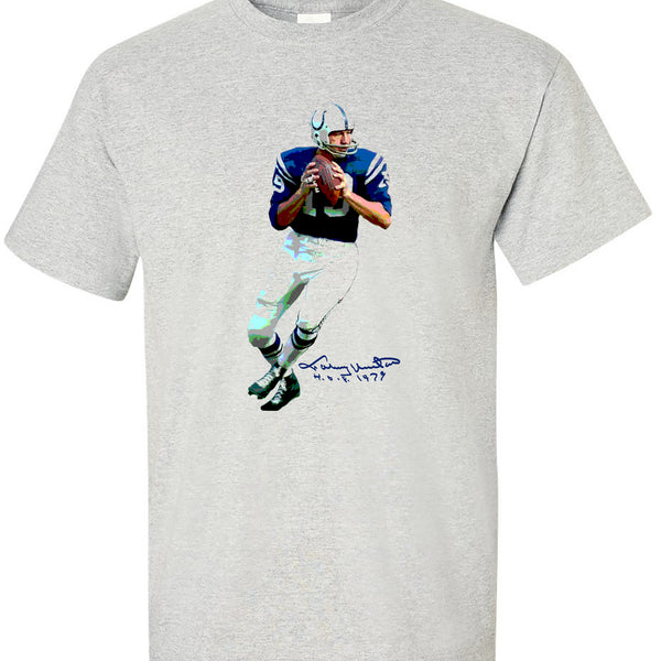 Johhny Unitas Baltimore Colts NFL Legends Signature Collection Tees