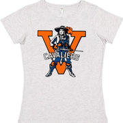 Virginia Cavs Vintage Booster Club Tee in Old Skool Grey with Cavaliers logo.
