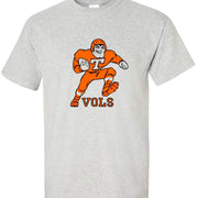 Tennessee Vols Vintage booster club tee in Old Skool Grey with classic design.