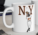 Wllie Mays New York Giants Certamic Mug