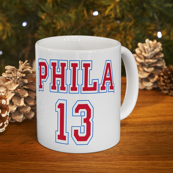 Wilt Chamberlain Philadelphia 76ers Mug