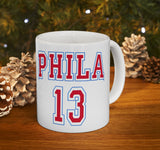 Wilt Chamberlain Philadelphia 76ers Mug