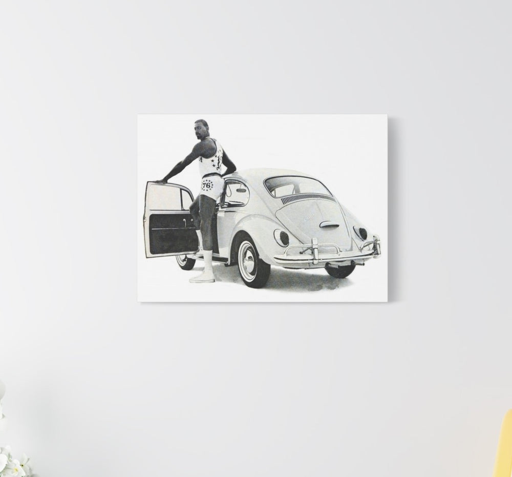 Wilt Chamberlain VW Beetle Poster