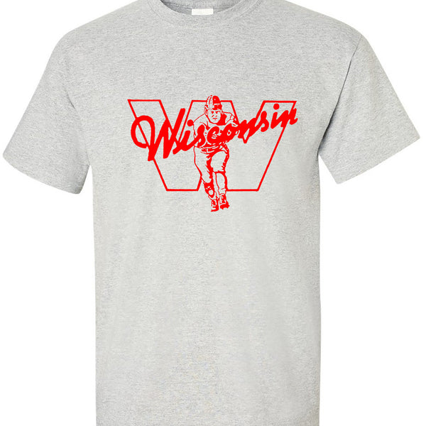 Vintage Wisconsin '37 Booster Club Football Tee - RetroSportCo