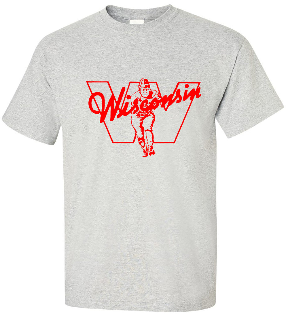 Vintage Wisconsin '37 Booster Club Football Tee - RetroSportCo