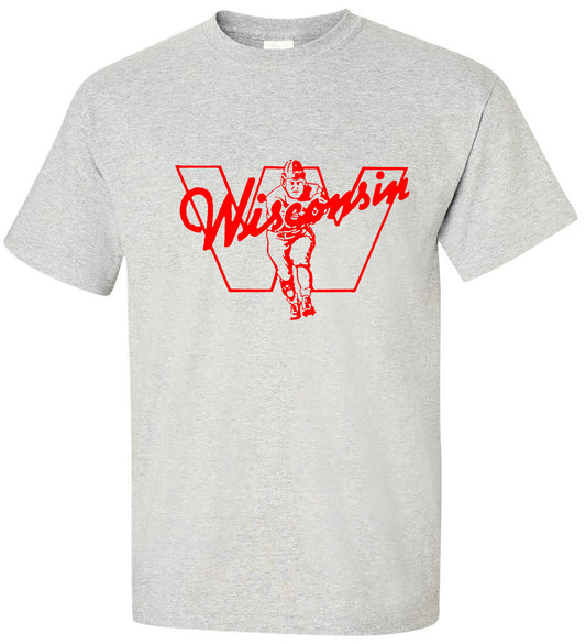 Vintage Wisconsin '37 Booster Club Football Tee - RetroSportCo