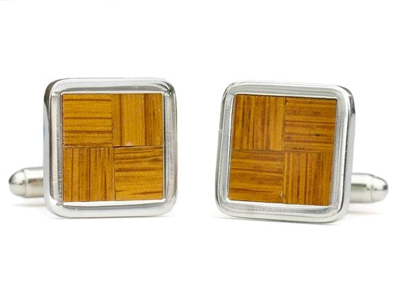 Boston Garden Parquet Floor Cufflinks - RetroSportCo