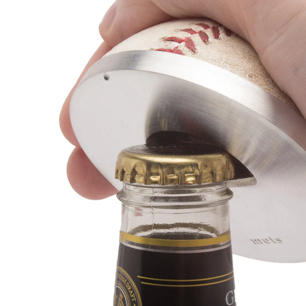 New York Mets Game Used Ball Bottle Opener - RetroSportCo