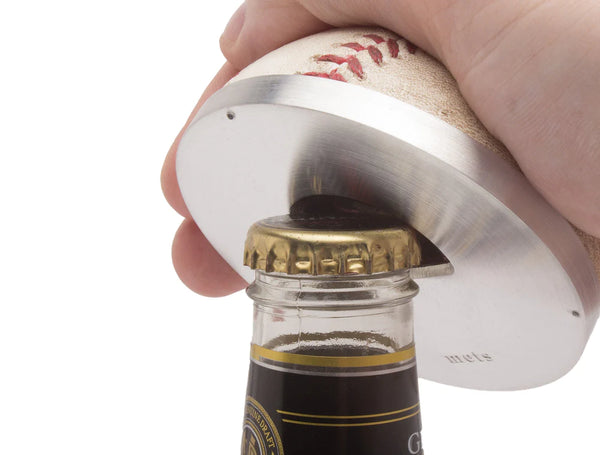 New York Mets Game Used Ball Bottle Opener - RetroSportCo