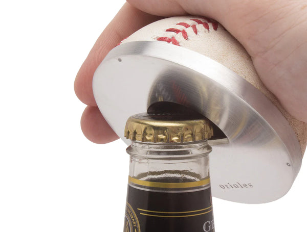 Baltimore Orioles Game Used Baseball Bottle Opener - RetroSportCo