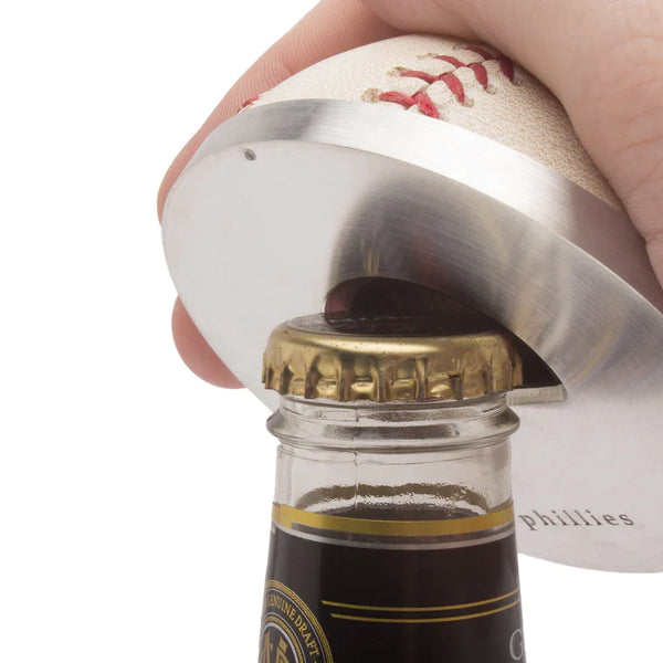Philadelphia Phillies Game Used Ball Bottle Opener - RetroSportCo