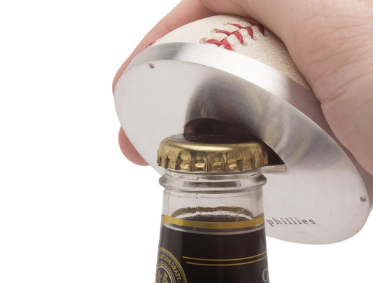 Philadelphia Phillies Game Used Ball Bottle Opener - RetroSportCo