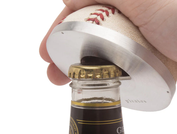 Pittsburgh Pirates Game Used Ball Bottle Opener - RetroSportCo