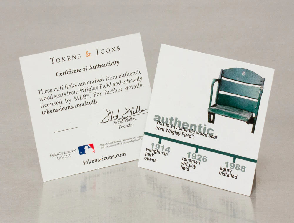 Chicago Cubs Wrigley Field Seat Cufflinks - RetroSportCo