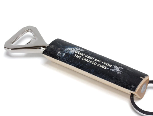 Chicago Cubs Game Used Bat Bottle Opener - RetroSportCo