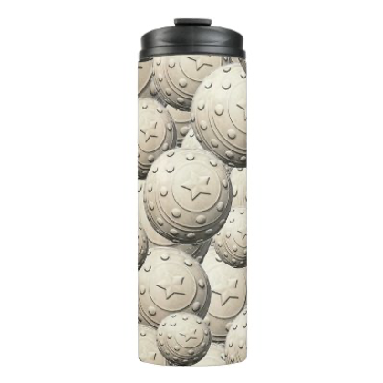 All Over Pimple Ball Print Thermal Tumbler - RetroSportCo