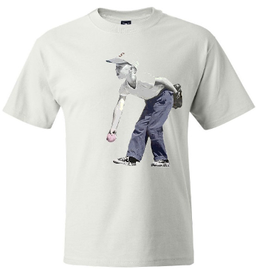 Stickball Pitcher Short Sleeve T-Shirt - RetroSportCo